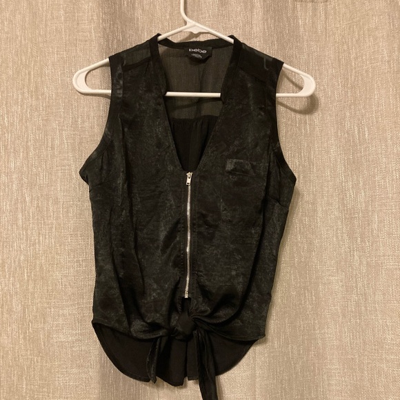Bebe Cut Out Blouse 🖤 - Picture 1 of 7